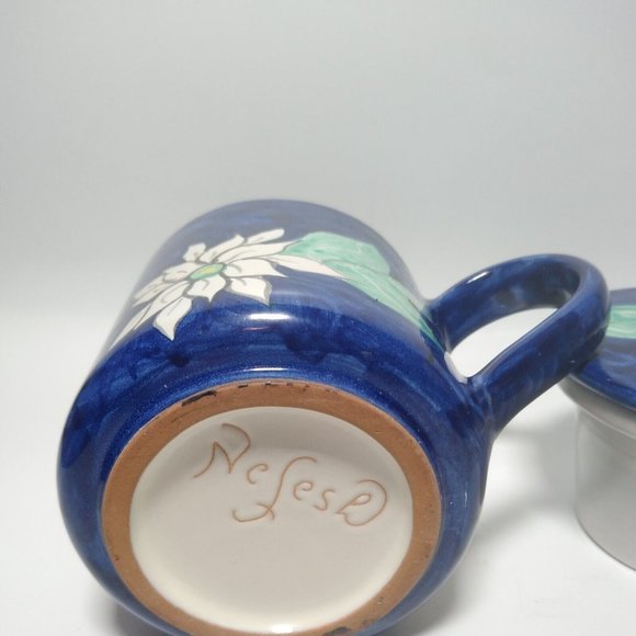 Studio Signed Ceramic Tea Cup with Lid and infuser Coffee Mug 12 oz. Gift Idea - Picture 8 of 8